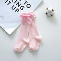 New Toddlers Summer Clothing Girls Big Bow Knee High Long Soft Cotton Lace Socks Baby Girl Bowknot Cotton Socks Kids