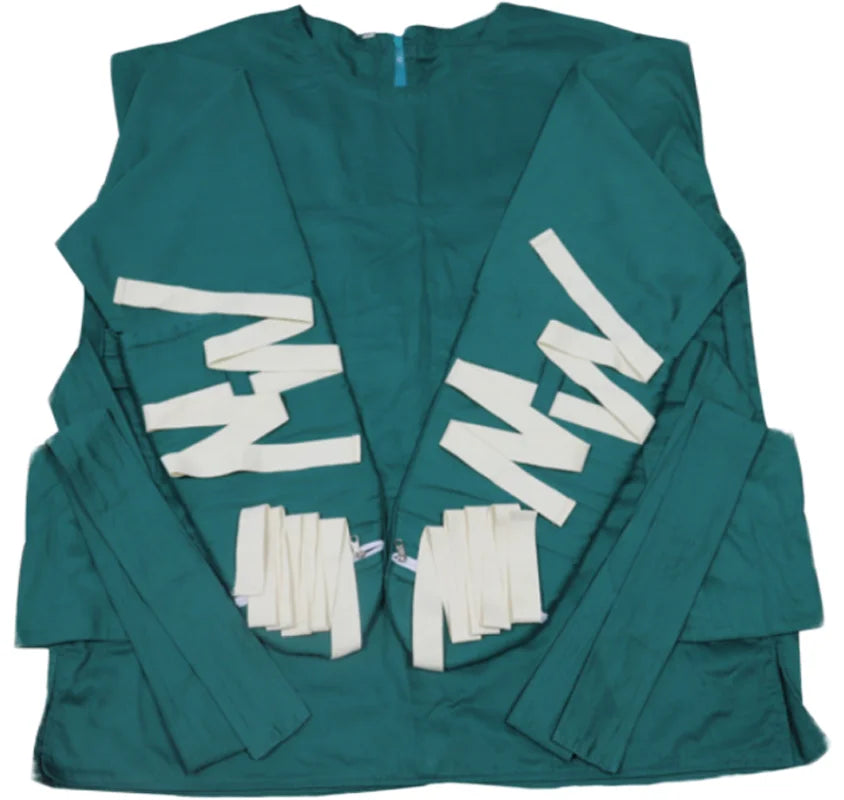 High Quality Patient Restraint Clothes Cotton Anti-Scratch Restless Green Safety Clothing For Family Elderly Health Care
