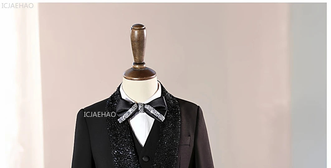 2026 Fashion Kids Boys Suit Set Blazer Outfit Children PerformanceEvening Celebration Formal Wear Clothes Gown Birthday Party