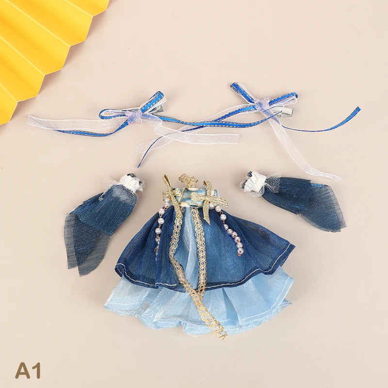 **1pc 16CM Chinese Style Doll Hanfu Clothing Dress Doll Ancient Costume Gown Dolls Clothes Accessories Dress Up Toys  For Girls"