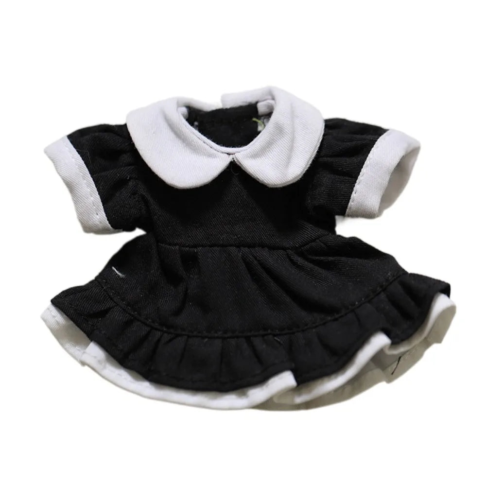 Stuffed Clothes Dress Up Lolita Dress Maid Dress Clothing ‘s Clothes 12cm Princess Skirt Cotton Clothes Girl Gifts