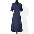 Women Shirt Dress Fashion High-End Elegant Temperament New Style commute Ladies Professional Long Skirt Suit Suitable for party