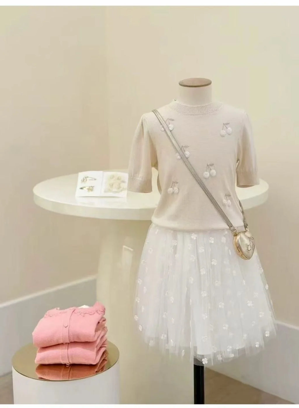 Children's Clothing In Stock Fashion Printed Girls Dress 26 Summer Knit Tee Shirt and Skirts Princess Tutu Dress Clothes Sets