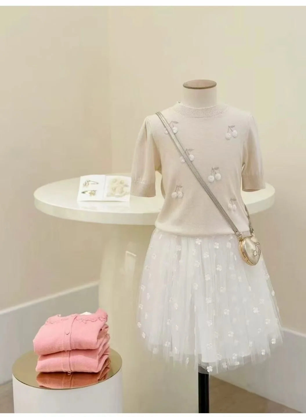 Children's Clothing In Stock Fashion Printed Girls Dress 26 Summer Knit Tee Shirt and Skirts Princess Tutu Dress Clothes Sets