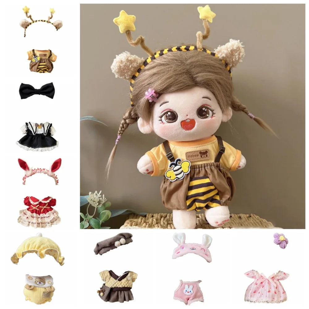 1 set Dress Up 20cm Cotton Clothes Outfit DIY Clothing Star Clothes Suit Lovely Kawaii No Attributes Clothes Accessories