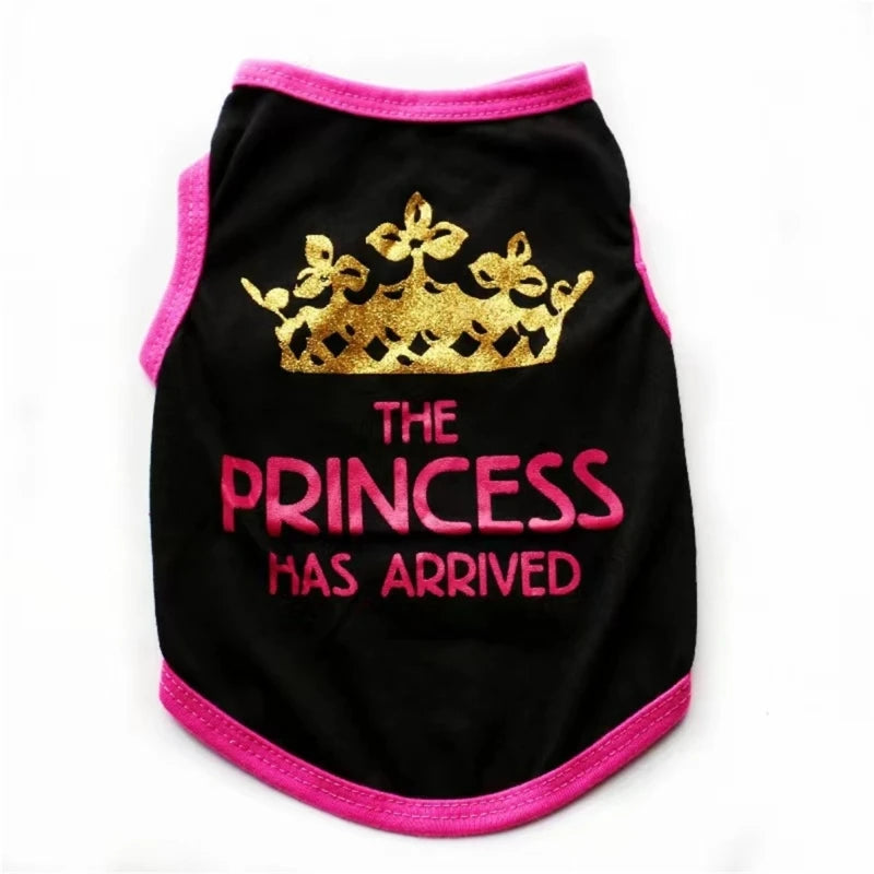Cotton Vest for Dogs and Cats, Costume Pet Clothes, Fashion Clothing for Puppies, Pugs, Shih Tzu, 5 Sizes, Summer