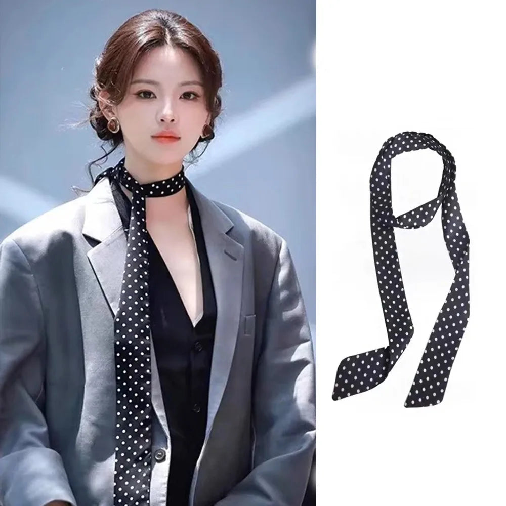 Clothing Decoration Korean Striped Tie Stripe Printed Shirt Tie Decoration Y2K Retro JK Uniform Necktie Daily