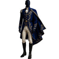 Gorgeous Victorian Rococo Baroque Costume Men Royal Prince King Aristocrat Gentleman Costume Medieval Knight Costume with Cloak