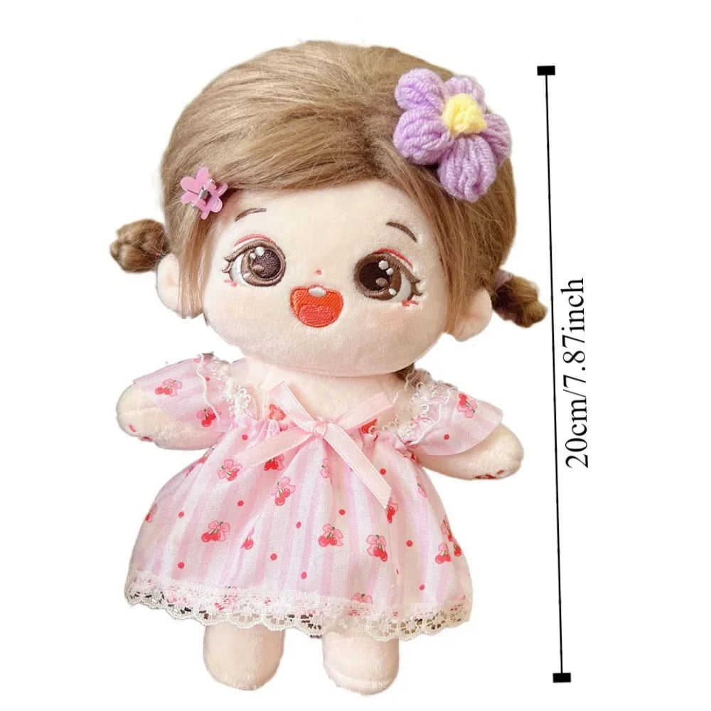 1 set Dress Up 20cm Cotton Doll Clothes DIY Clothing Kawaii Star Doll Clothes Suit Mini Outfit No Attributes Dolls Clothes