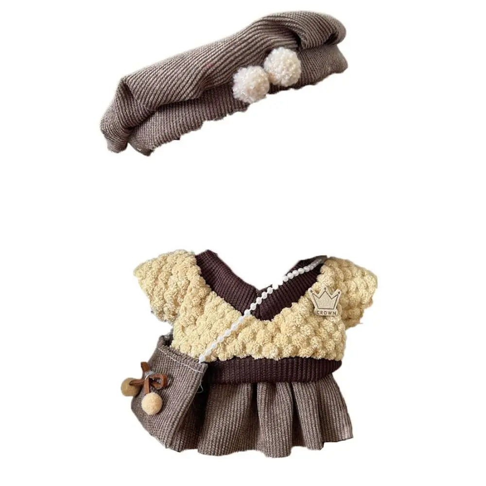 1 set Dress Up 20cm Cotton Doll Clothes DIY Clothing Kawaii Star Doll Clothes Suit Mini Outfit No Attributes Dolls Clothes