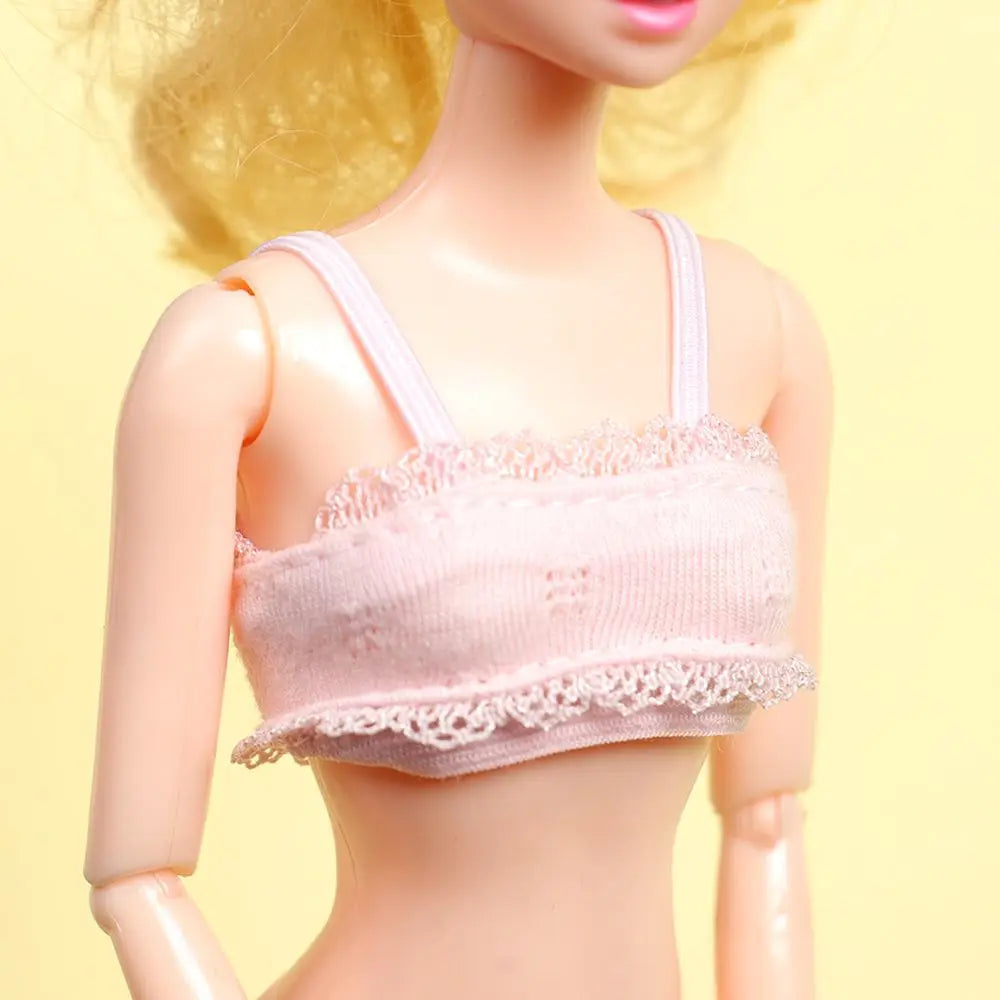 1Set Sexy Pajamas Colorful Clothing Underwear Lingerie Bra Dress Lace Homewear Accessories Clothes for Doll DIY Toy