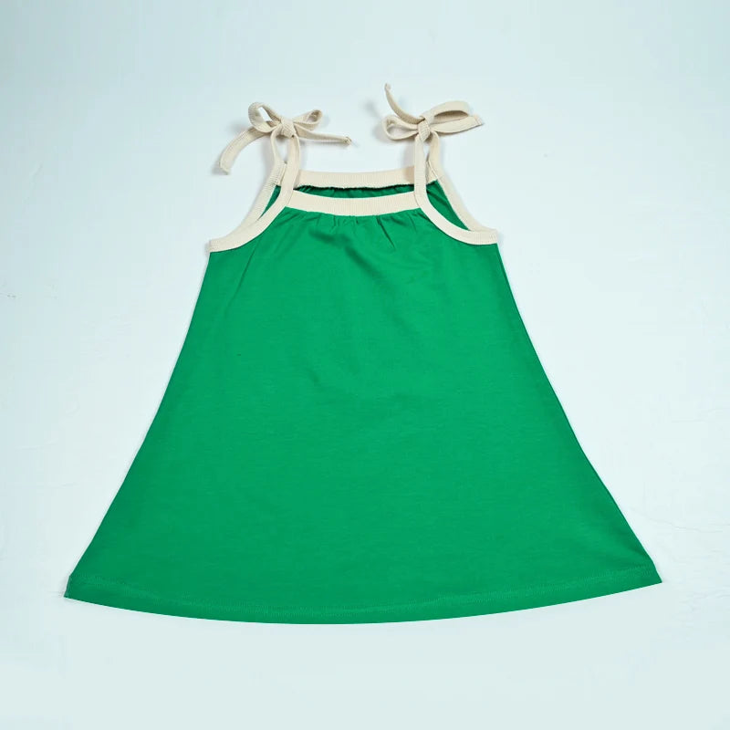 Family matching clothes summer collection girl dress boy top tee shirt baby set girl skirt green children cotton clothing outfit