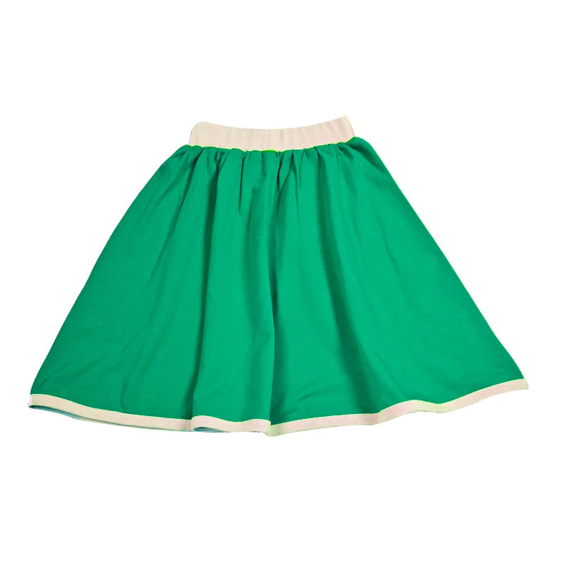 Family matching clothes summer collection girl dress boy top tee shirt baby set girl skirt green children cotton clothing outfit