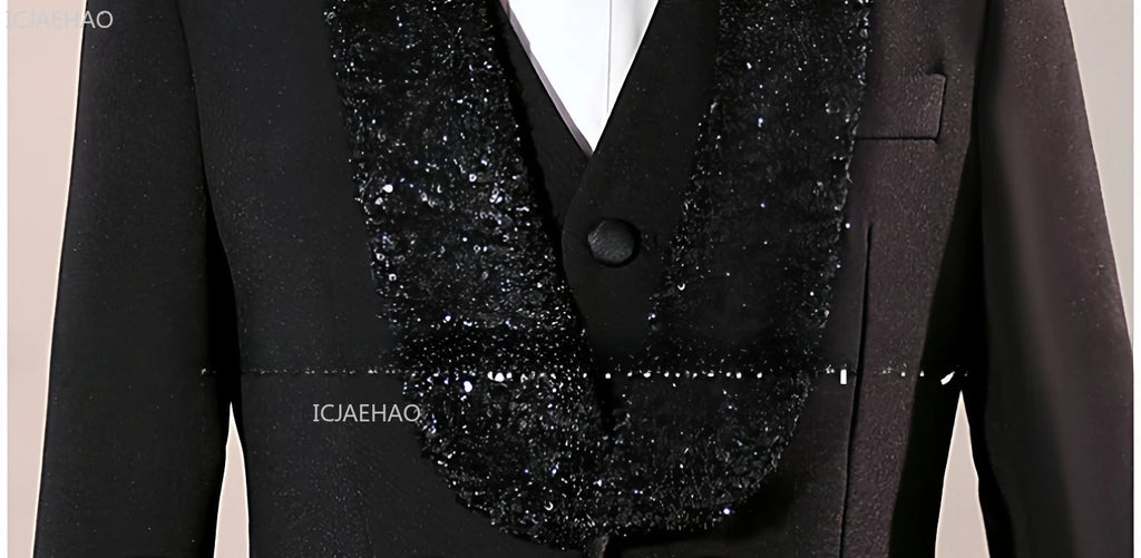 2026 Fashion Kids Boys Suit Set Blazer Outfit Children PerformanceEvening Celebration Formal Wear Clothes Gown Birthday Party