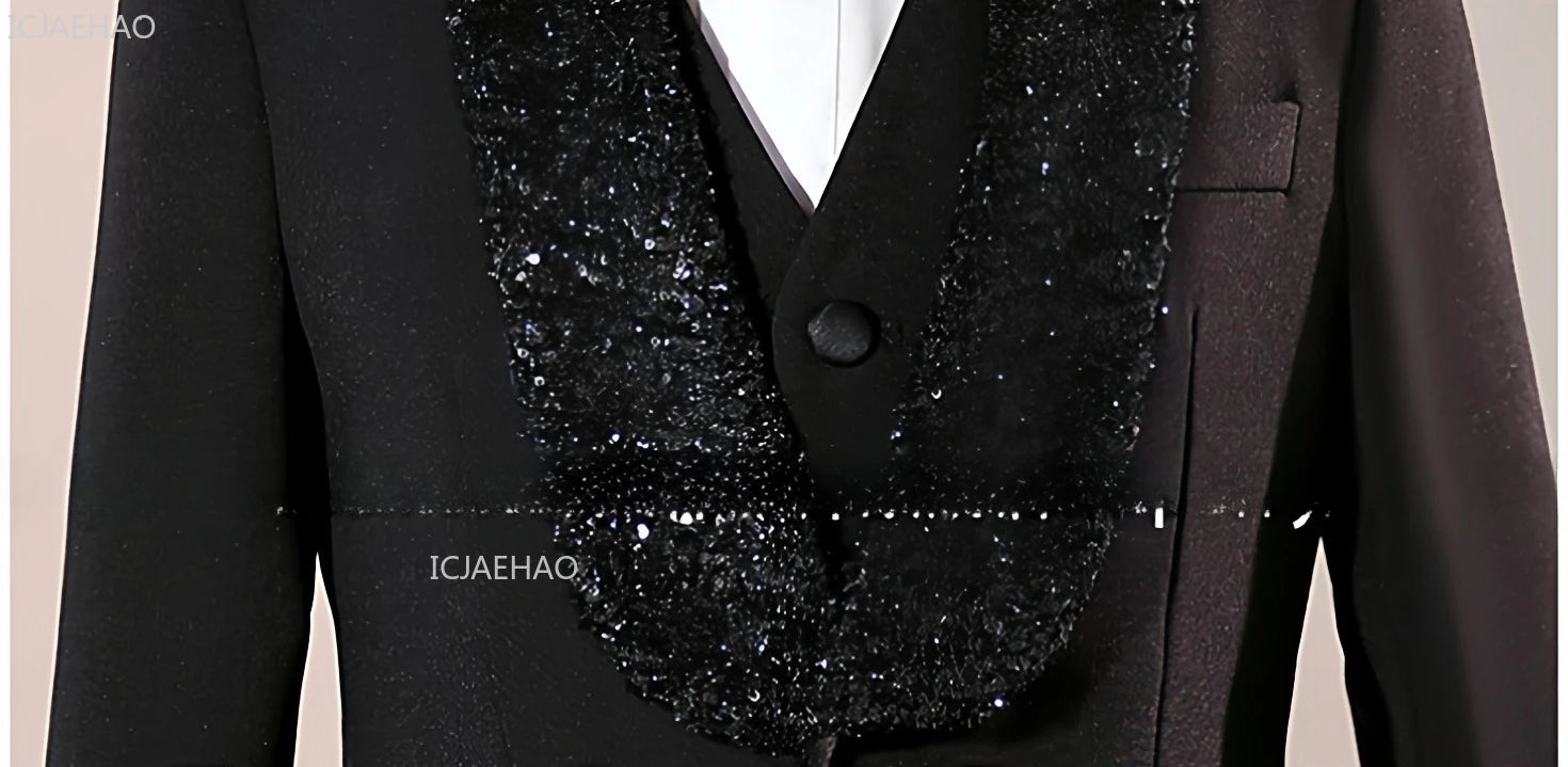 2026 Fashion Kids Boys Suit Set Blazer Outfit Children PerformanceEvening Celebration Formal Wear Clothes Gown Birthday Party