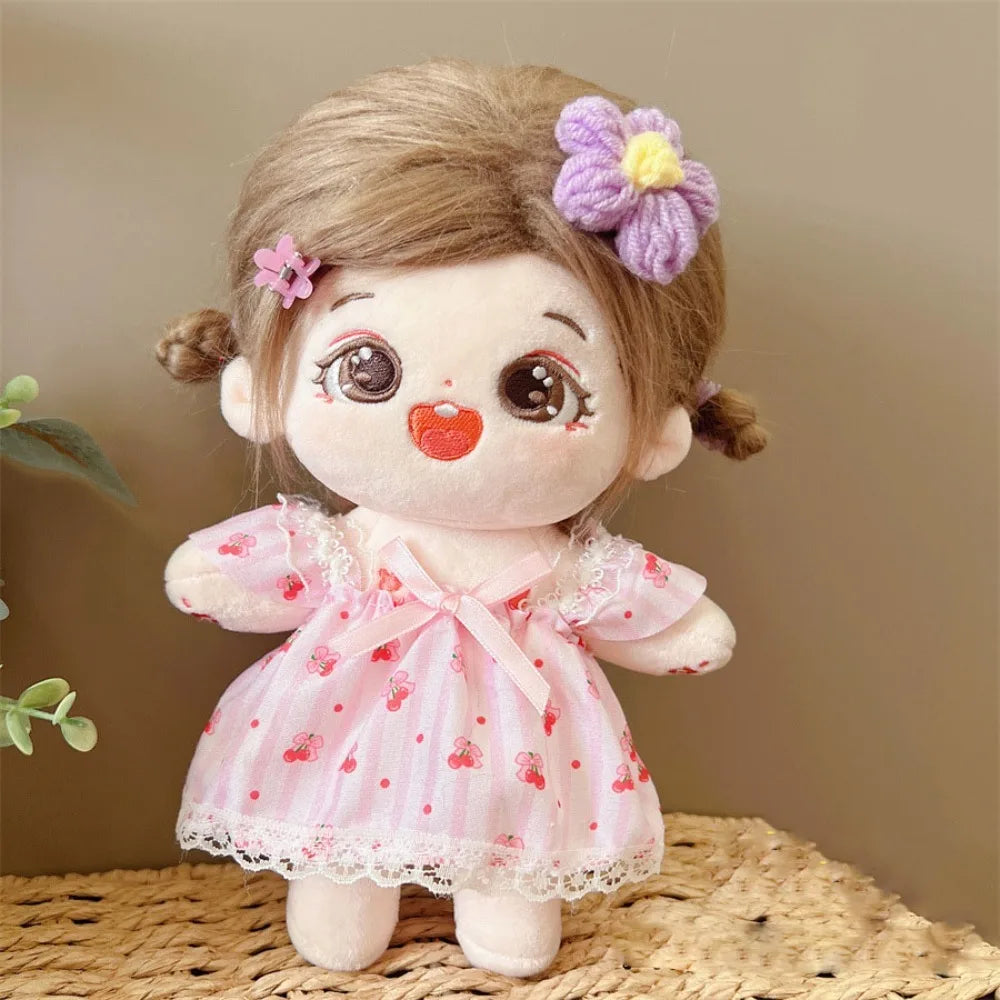 1 set Dress Up 20cm Cotton Doll Clothes DIY Clothing Kawaii Star Doll Clothes Suit Mini Outfit No Attributes Dolls Clothes