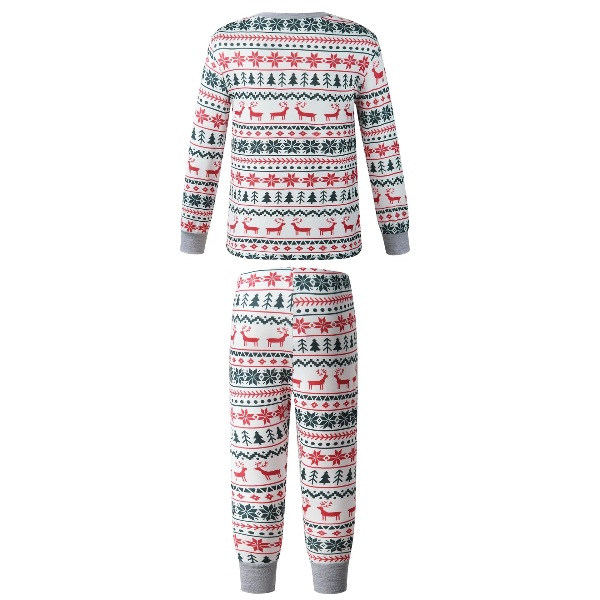 Christmas Family Matching Pajamas Set 2025 Mom Dad Kids Elk Print 2Pcs Clothes Baby Romper Family Look Soft Sleepwear Xmas Gift