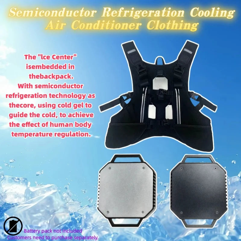 Outdoor Work Circulating Ice Clothes Semiconductor Refrigeration Cooling Air Conditioner Clothing Summer Air Conditioning Vest