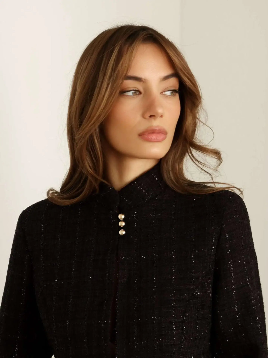 Women's Clothing 2026 Spring New Temperament Stand-up Collar Design Sense Slim Casual Suit Small Blazer