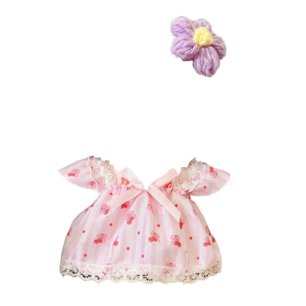 1 set Dress Up 20cm Cotton Doll Clothes DIY Clothing Kawaii Star Doll Clothes Suit Mini Outfit No Attributes Dolls Clothes