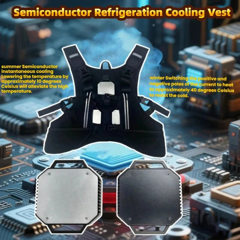 Outdoor Work Circulating Ice Clothes Semiconductor Refrigeration Cooling Air Conditioner Clothing Summer Air Conditioning Vest