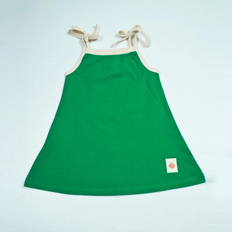 Family matching clothes summer collection girl dress boy top tee shirt baby set girl skirt green children cotton clothing outfit