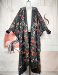African Clothing For Women Oversized Elegant Lady Summer Bohomian Silk Cardigans Dashiki Evening Party Loose Kimonos For Holiday