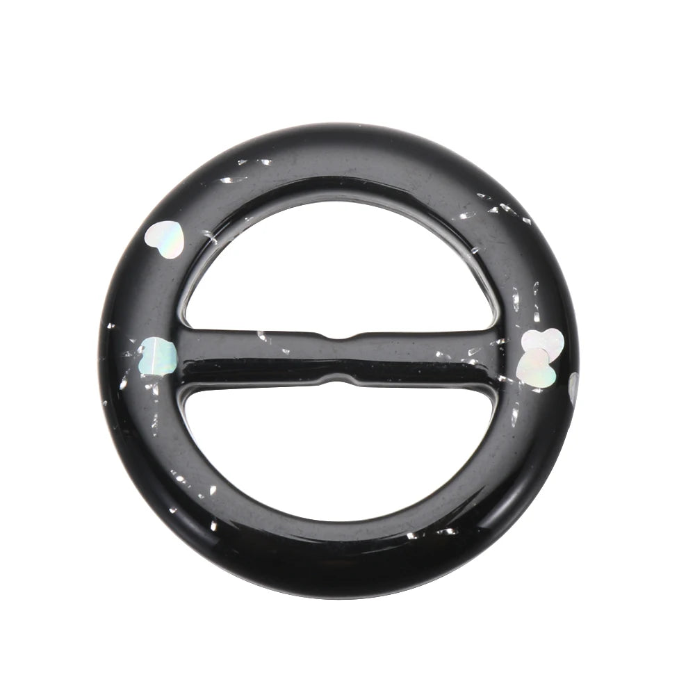 Round Round Belt Buckle Fashion Ladies Silk Buckle Scarf Clips Ring T-shirt Clips Shirt Button Coat Waist Button Clothing Decor