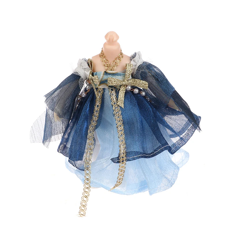 **1pc 16CM Chinese Style Doll Hanfu Clothing Dress Doll Ancient Costume Gown Dolls Clothes Accessories Dress Up Toys  For Girls"