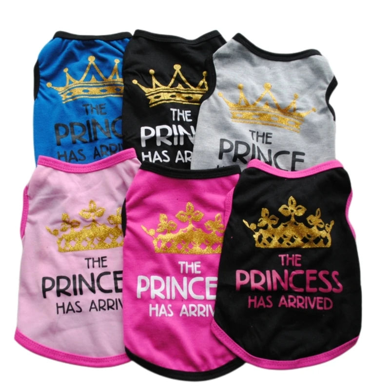 Cotton Vest for Dogs and Cats, Costume Pet Clothes, Fashion Clothing for Puppies, Pugs, Shih Tzu, 5 Sizes, Summer