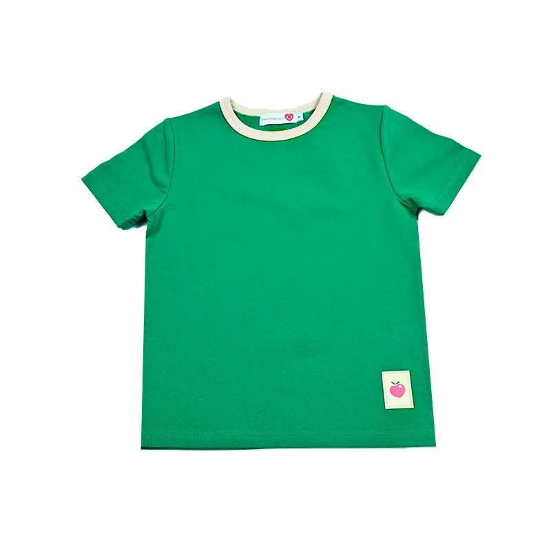 Family matching clothes summer collection girl dress boy top tee shirt baby set girl skirt green children cotton clothing outfit