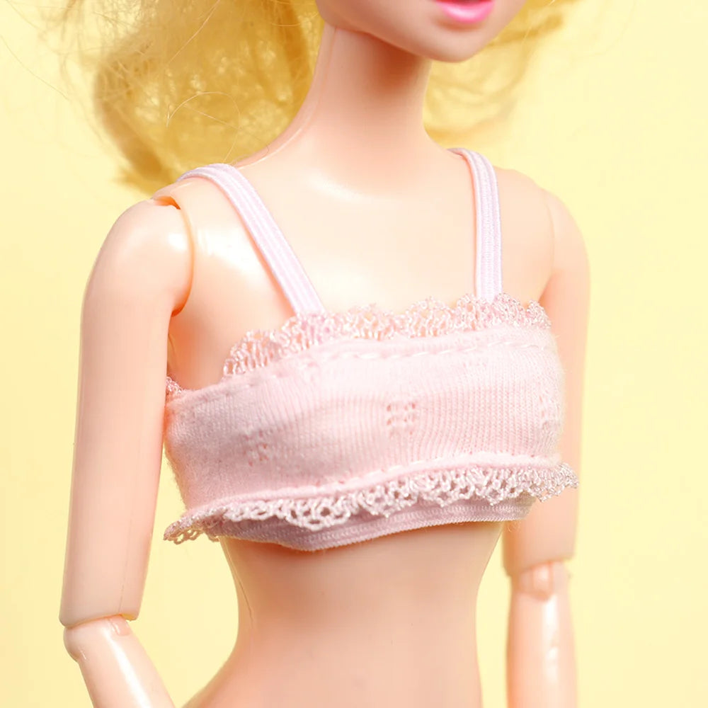 1Set Sexy Pajamas Colorful Clothing Underwear Lingerie Bra Dress Lace Homewear Accessories Clothes for Doll DIY Toy