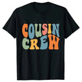 Matching Family Outfits Cousin Crew Graphic Tops Girls Family Birthday Party T-shirt Unisex Child Clothing Short Sleeve Tees
