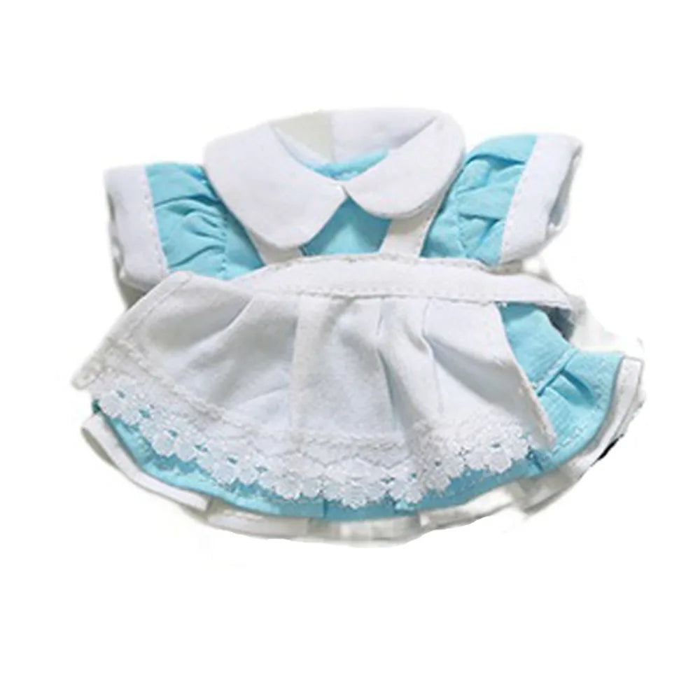 Stuffed Clothes Dress Up Lolita Dress Maid Dress Clothing ‘s Clothes 12cm Princess Skirt Cotton Clothes Girl Gifts
