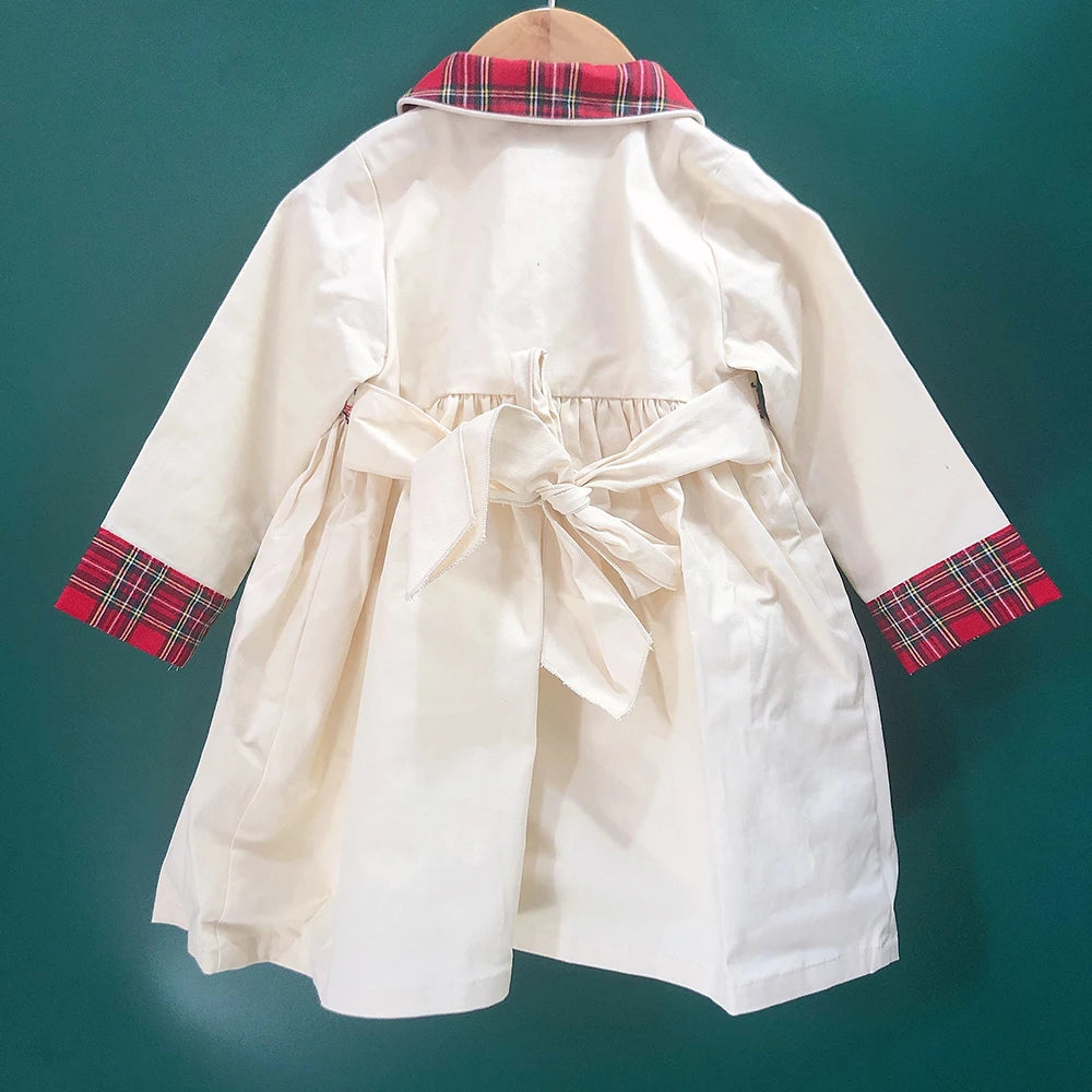 Children Holiday Clothing Boys and Girls Handmade Smocking Set and Dress Siblings Red Plaid Cotton Long Sleeve Holiday Outfits