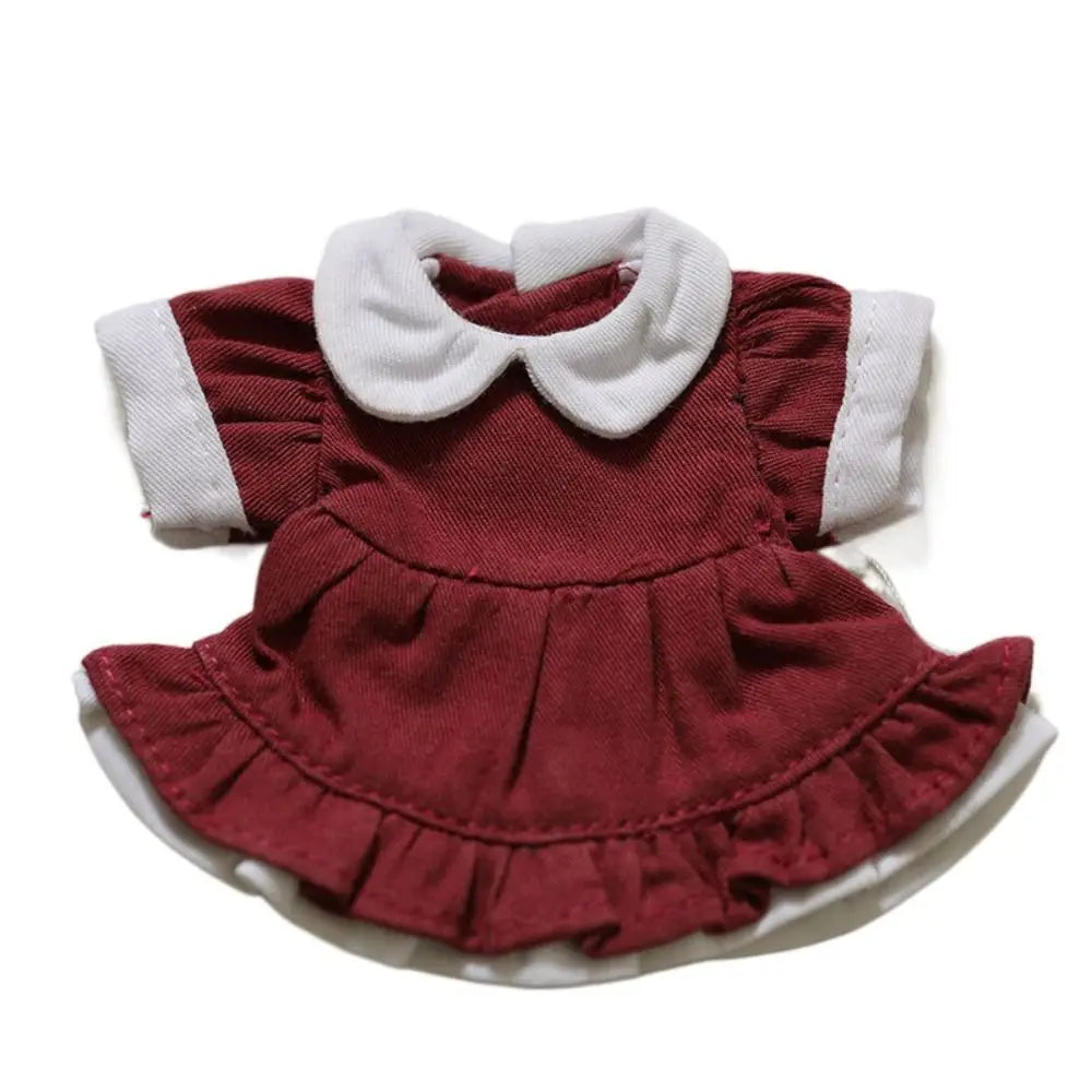 Stuffed Clothes Dress Up Lolita Dress Maid Dress Clothing ‘s Clothes 12cm Princess Skirt Cotton Clothes Girl Gifts