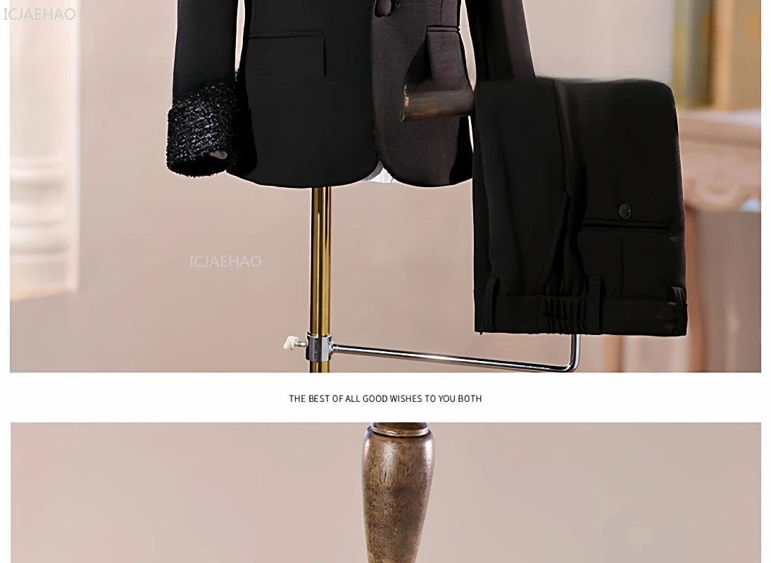2026 Fashion Kids Boys Suit Set Blazer Outfit Children PerformanceEvening Celebration Formal Wear Clothes Gown Birthday Party