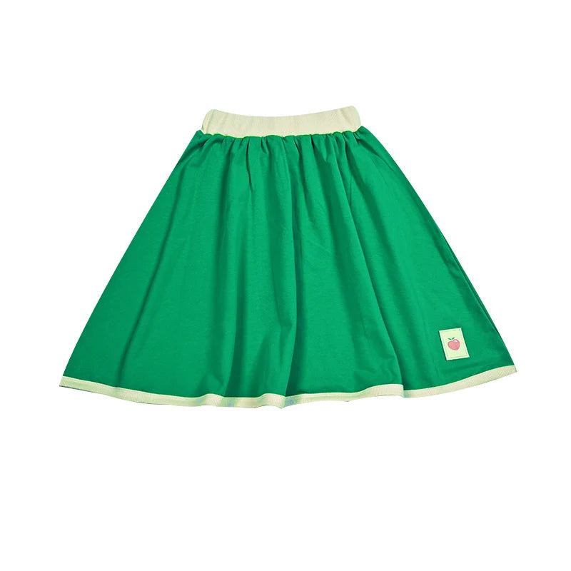 Family matching clothes summer collection girl dress boy top tee shirt baby set girl skirt green children cotton clothing outfit