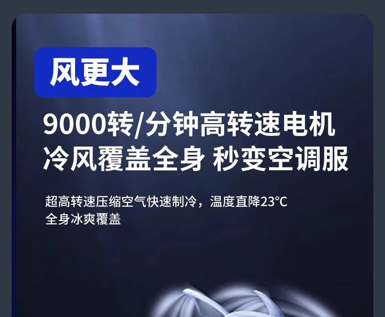 Summer heatstroke fan air conditioner clothing outdoor work clothing with fan refrigeration