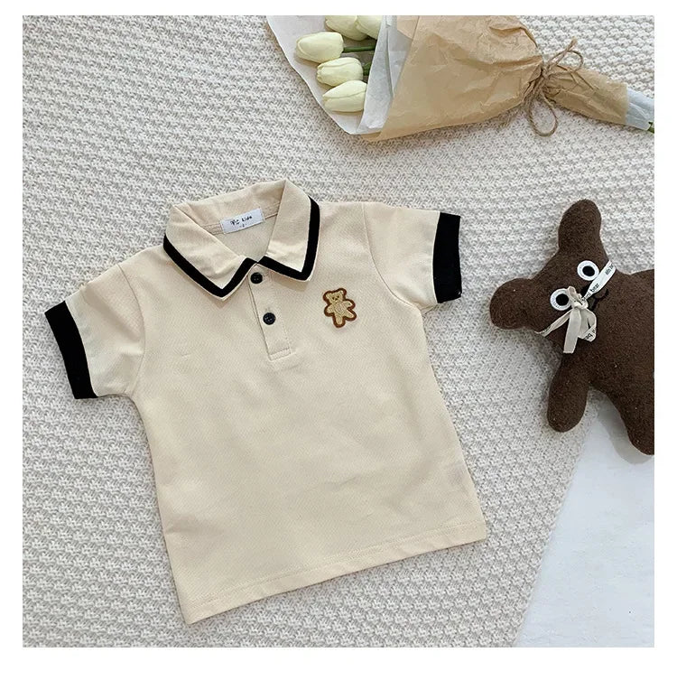 Family Clothing 2025 SummerFather Son T Shirt Mother Daughter Girl Dresses Women Dress Bear Brother and Sister Matching Clothes