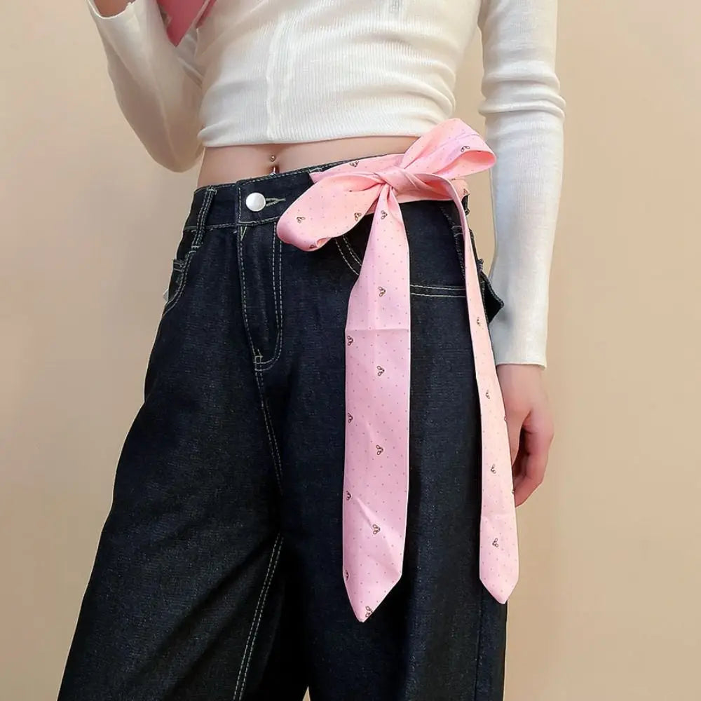 Clothing Decoration Korean Striped Tie Stripe Printed Shirt Tie Decoration Y2K Retro JK Uniform Necktie Daily