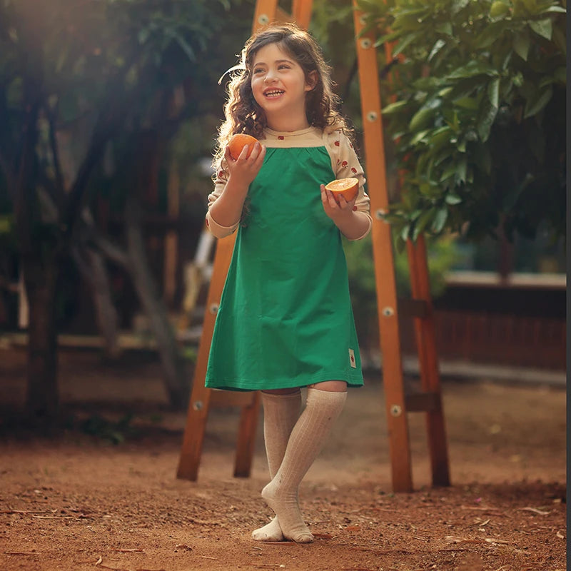 Family matching clothes summer collection girl dress boy top tee shirt baby set girl skirt green children cotton clothing outfit