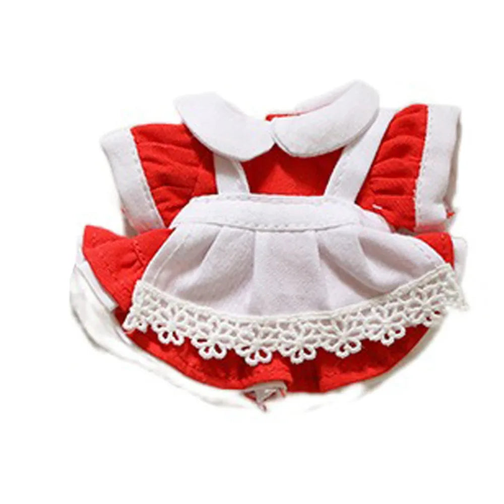 Stuffed Clothes Dress Up Lolita Dress Maid Dress Clothing ‘s Clothes 12cm Princess Skirt Cotton Clothes Girl Gifts