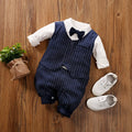 Newborn Clothing Party Gentleman Style Cotton Comfortable And Soft Boys And Girls0-18 SpringAnd AutumnLong Sleeved Baby Bodysuit