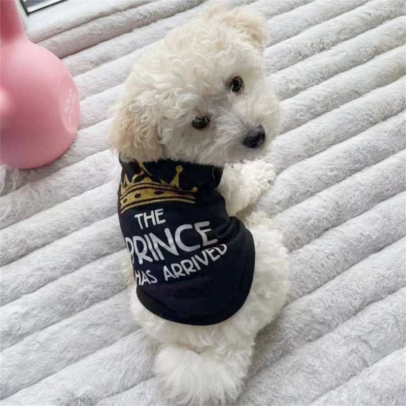 Cotton Vest for Dogs and Cats, Costume Pet Clothes, Fashion Clothing for Puppies, Pugs, Shih Tzu, 5 Sizes, Summer