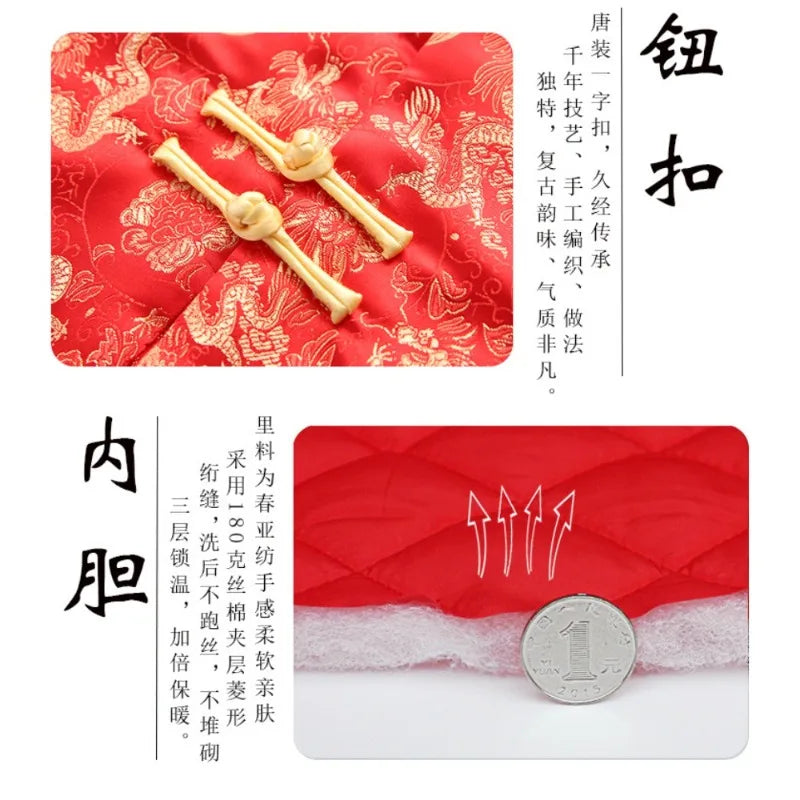 Kids Clothes Children Clothing Baby New Year Vintage Coat Performance Costumes Tops Chinese Hanfu Boys Ethnic Style Traditional