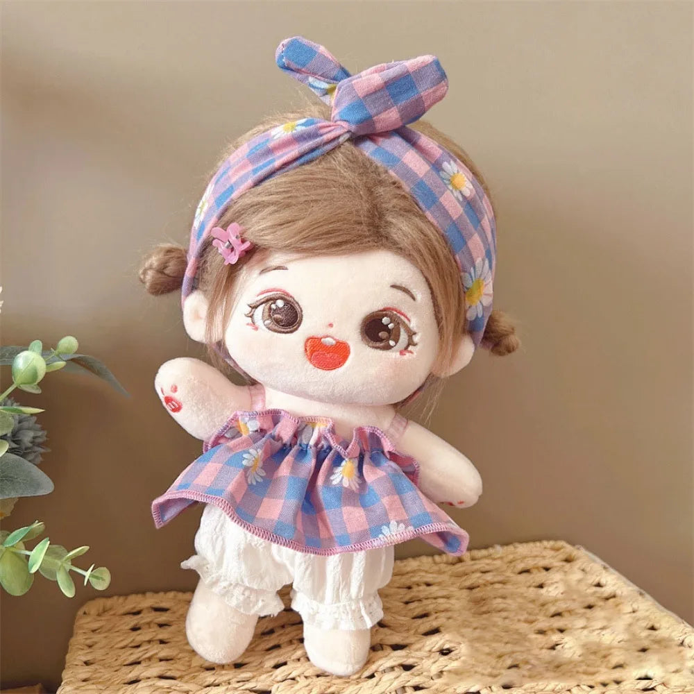 1 set Dress Up 20cm Cotton Doll Clothes DIY Clothing Kawaii Star Doll Clothes Suit Mini Outfit No Attributes Dolls Clothes