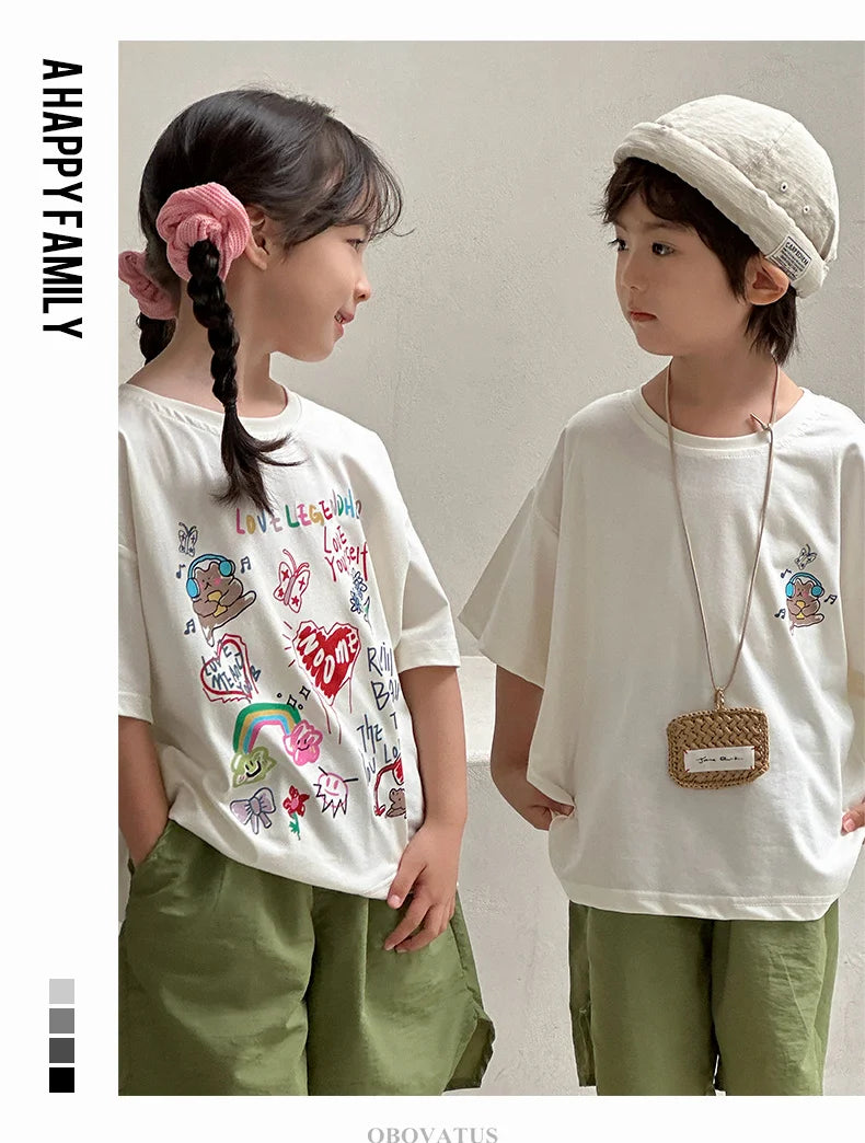 Family Clothing Set Couple Kids Clothes Summer Set Men Boy Women Girls Clothing Outfit Family Look Mommy and Me Matching Costume