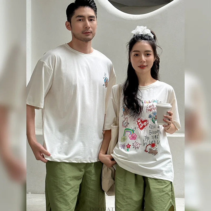 Family Clothing Set Couple Kids Clothes Summer Set Men Boy Women Girls Clothing Outfit Family Look Mommy and Me Matching Costume
