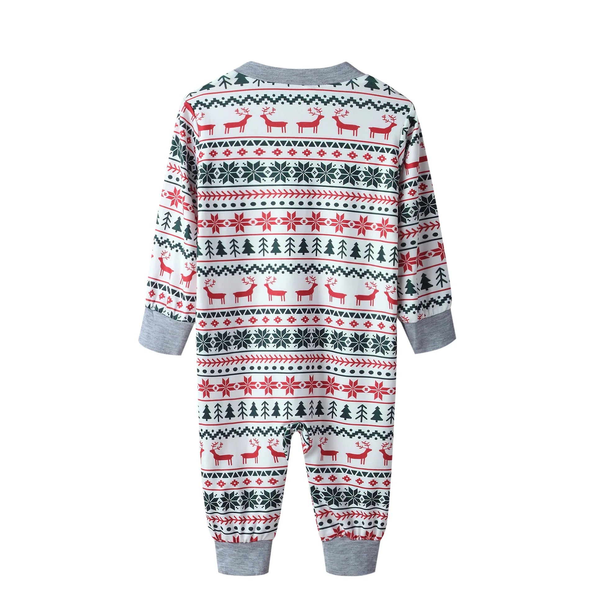 Christmas Family Matching Pajamas Set 2025 Mom Dad Kids Elk Print 2Pcs Clothes Baby Romper Family Look Soft Sleepwear Xmas Gift